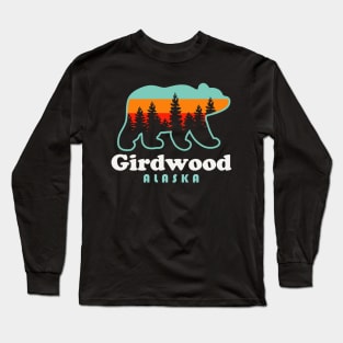 Girdwood Alaska Bear Vacation Trip Long Sleeve T-Shirt